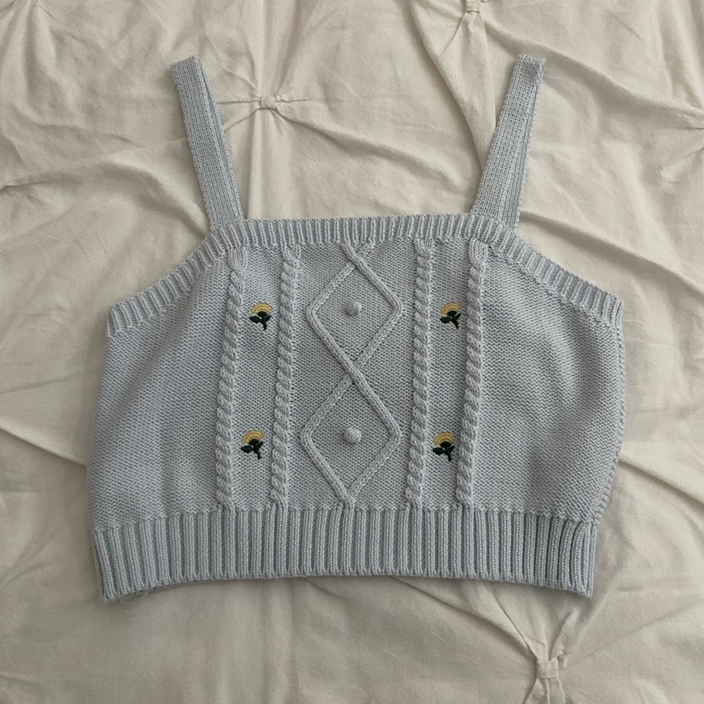 Target Knit Embroidered Tank